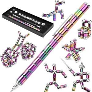 magnetic-pen-fidget-pen-decompression-magnetic-toy-pen-gift-for-teenage-boys-best-gift-for-8-12-years-old-novelty-toy-gift-for-kids-or-friends-rainbow